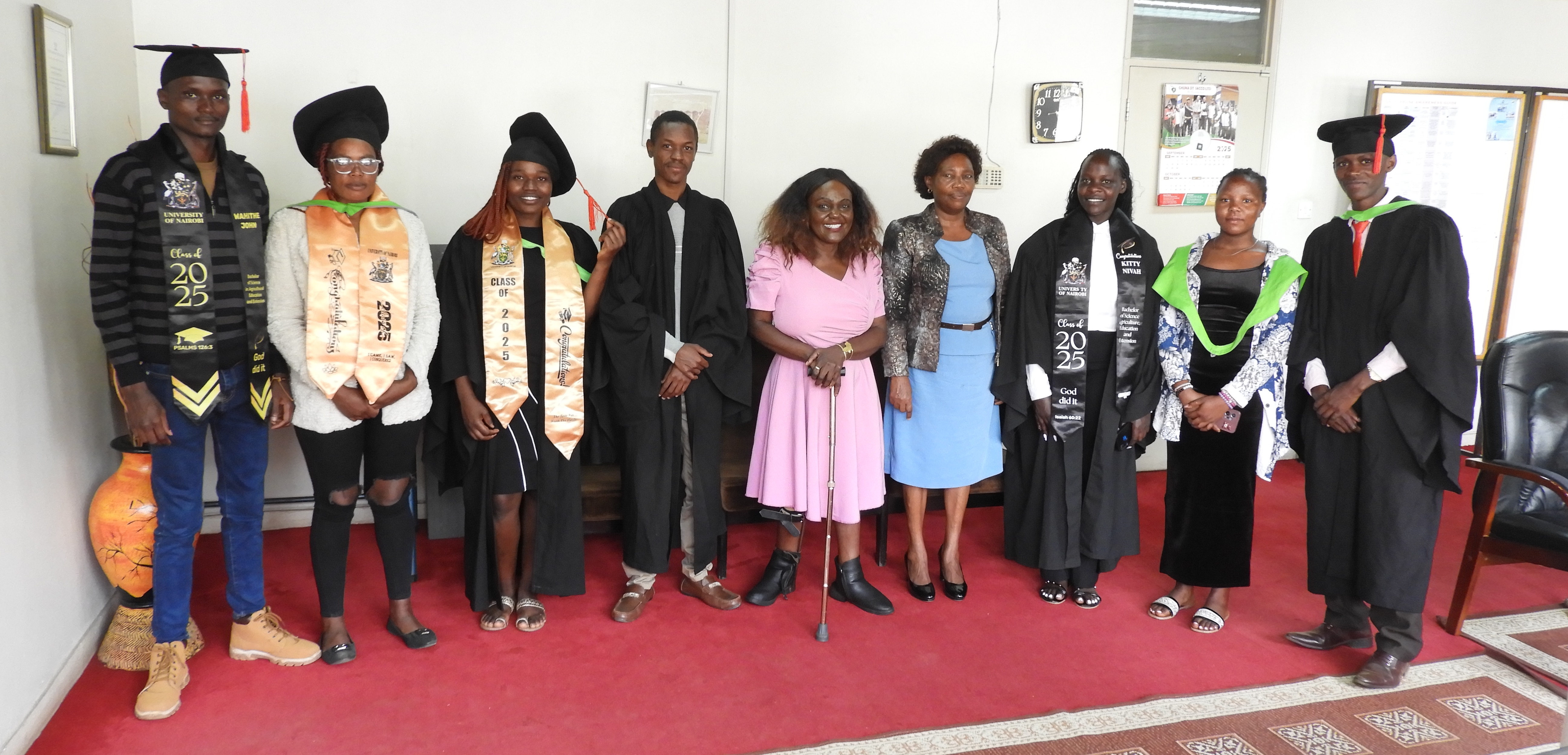 Faculty of Agriculture Knowledge Ambassadors Celebrate Graduation with the Library Directorate