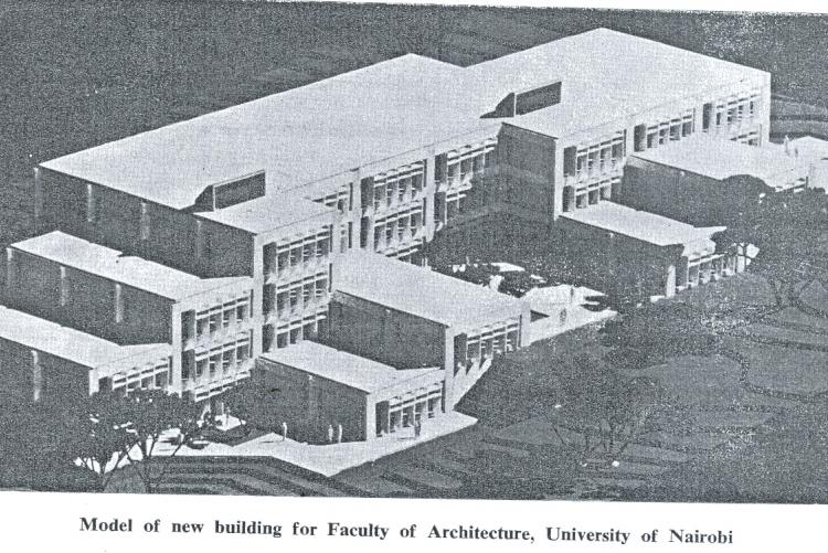 Architectural Model of the New Building to House the Faculty of Architecture, UoN