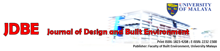 Journal of Design & Built Environment (JDBE)