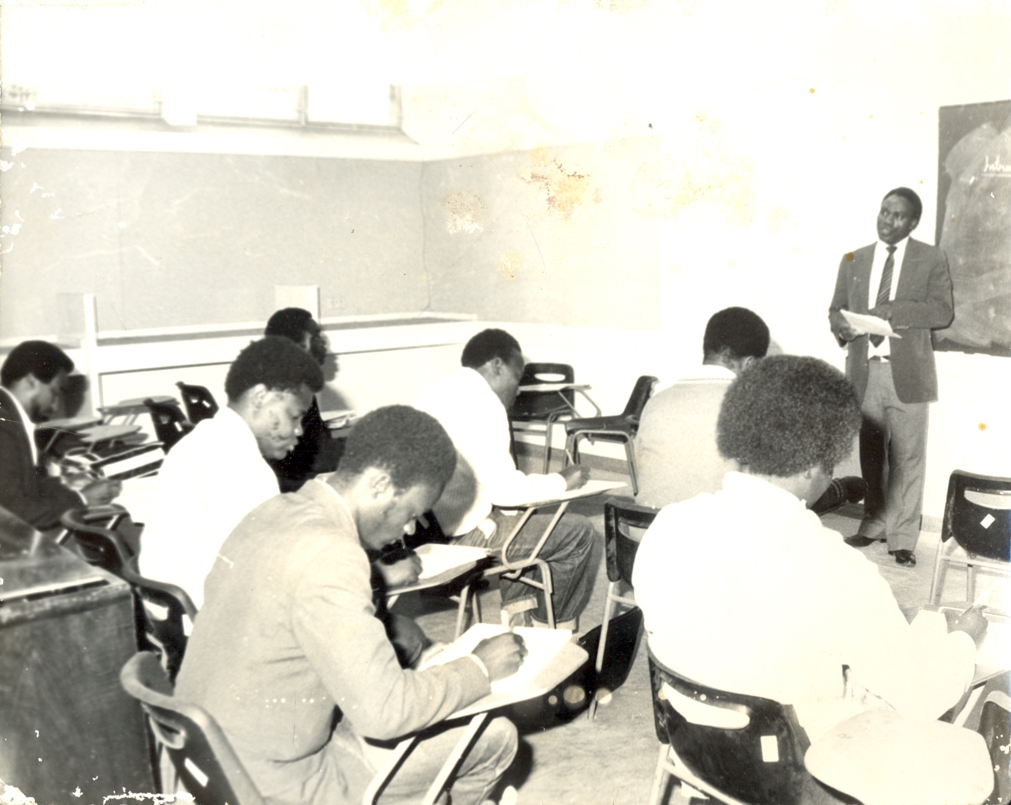 Mr. Mutuga, Lecturer, Faculty of Commerce Teaching a Class of the Red Cross, 1966
