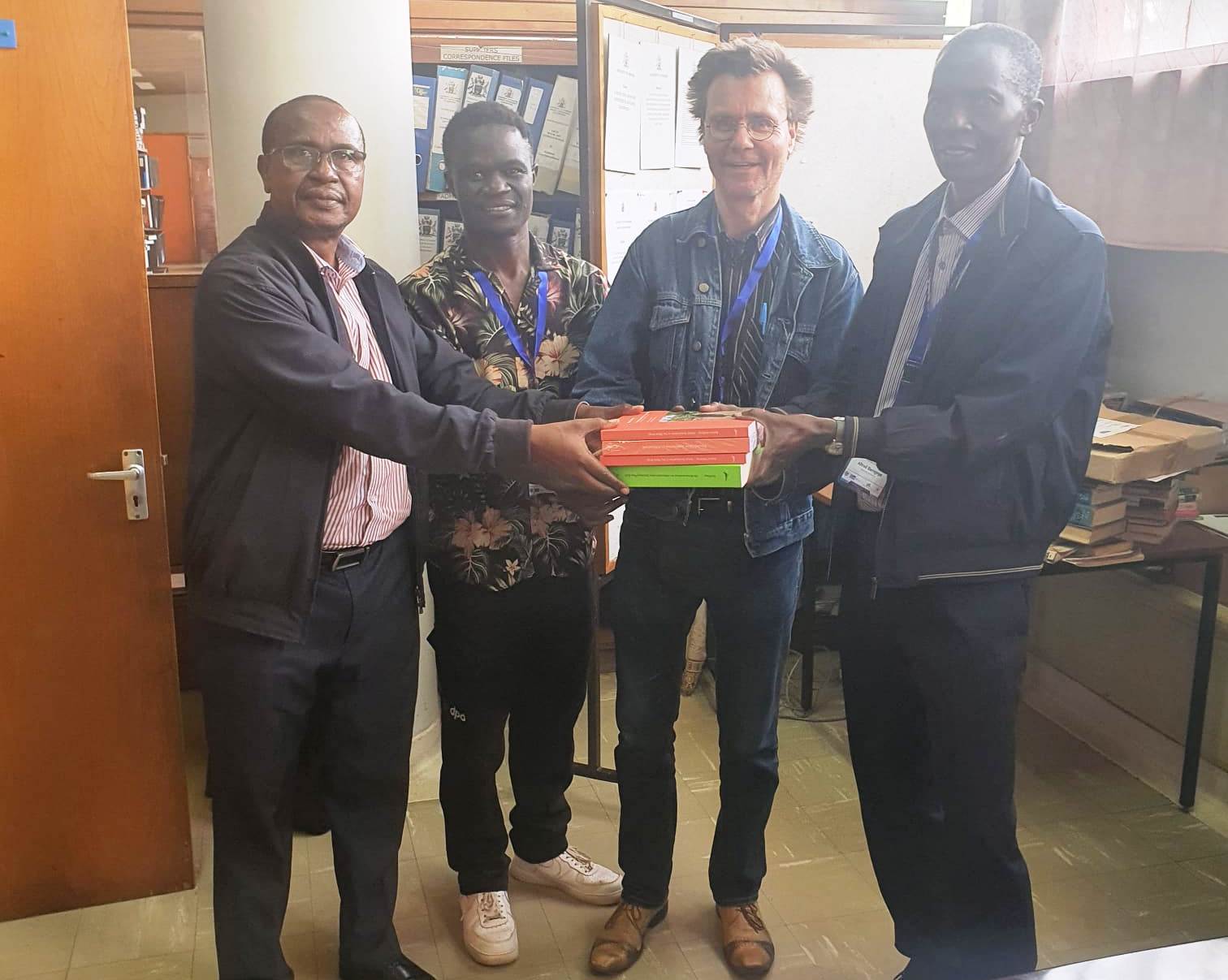 Prof. Dr. Roland Kiessling Donates Books to Library