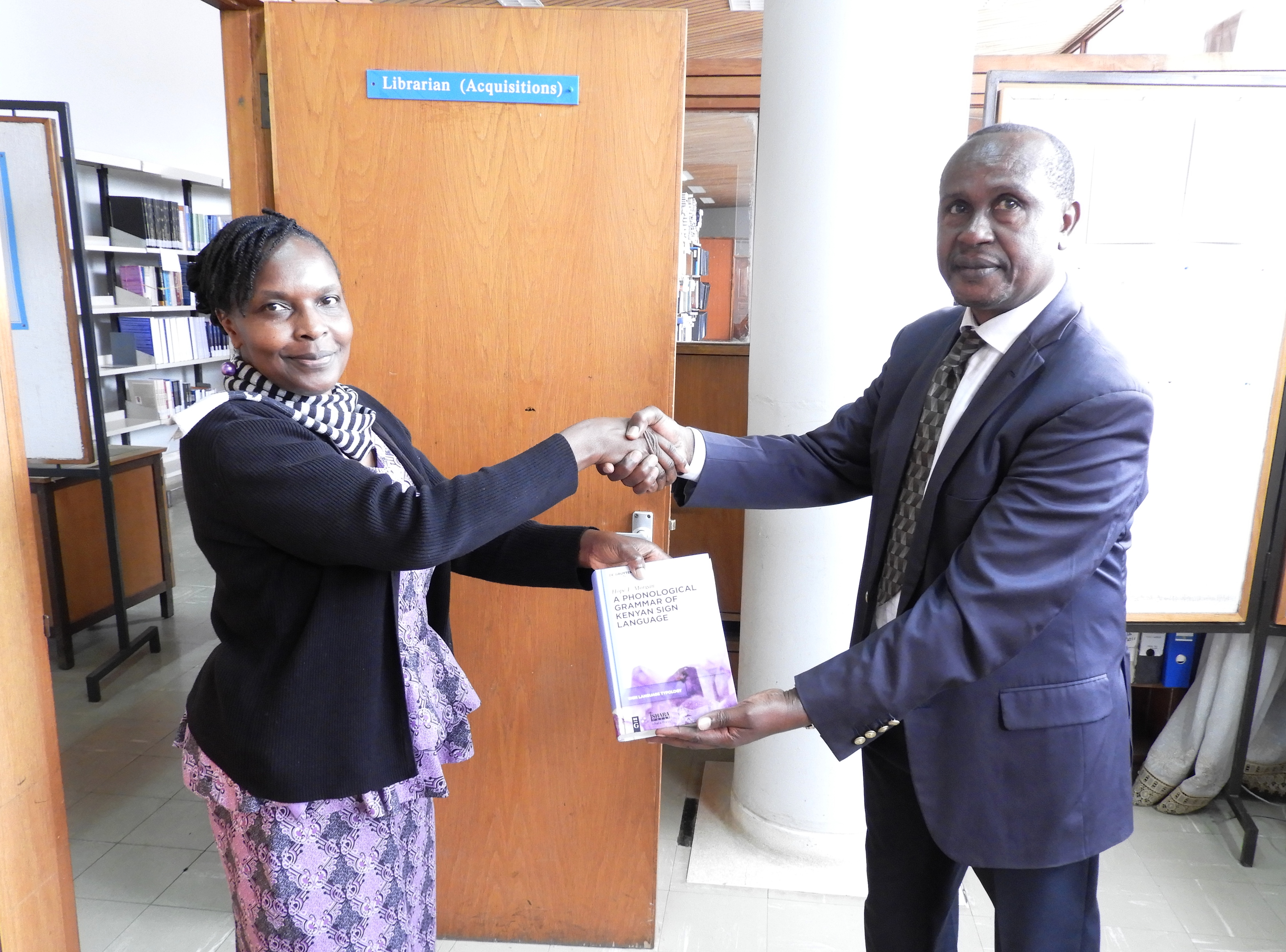 Prof. Jane Akinyi Ngala Oduor Donates Book to Library