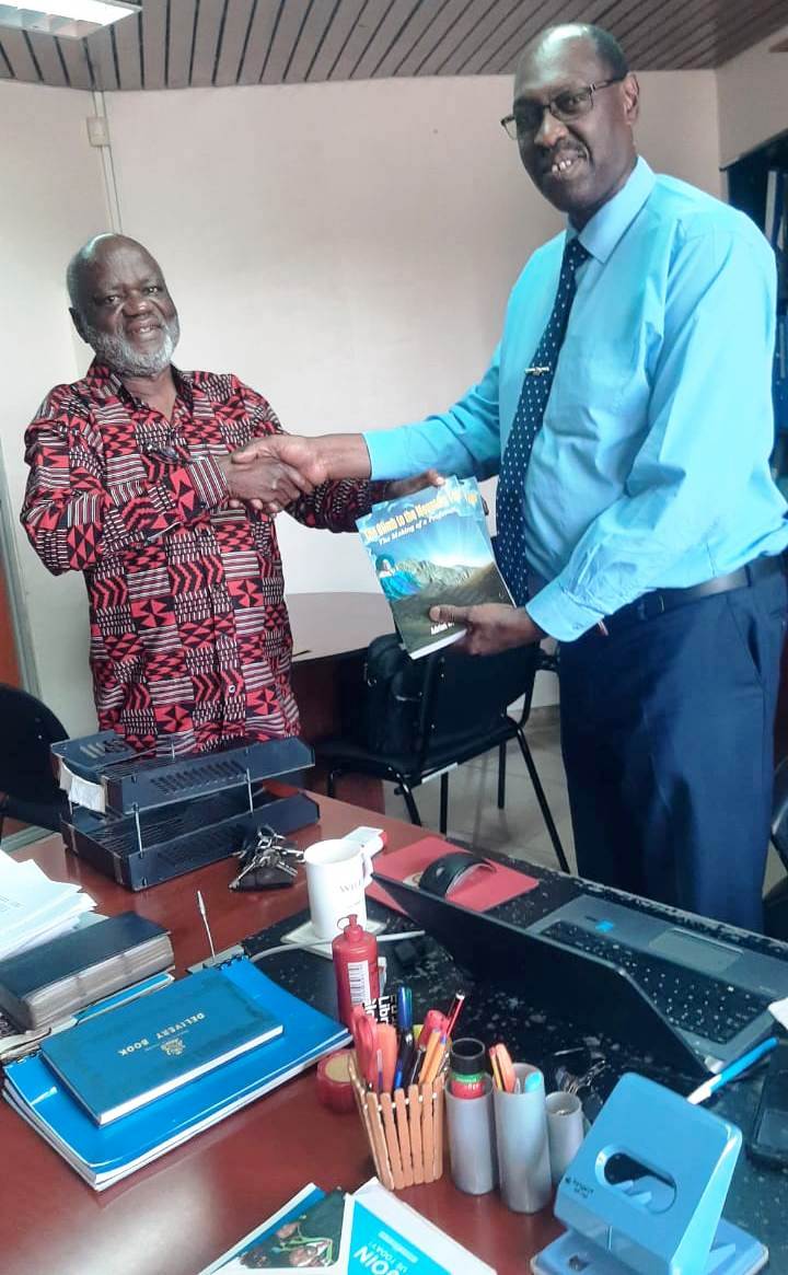 Prof. Adrian Mukhebi Bk Donation to Library