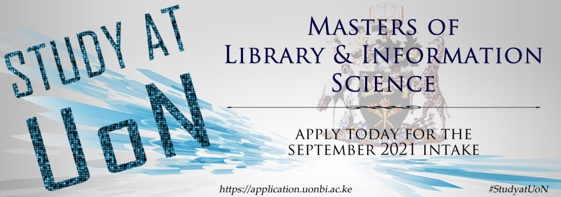 Study at UoN - Masters of Library & Information Science
